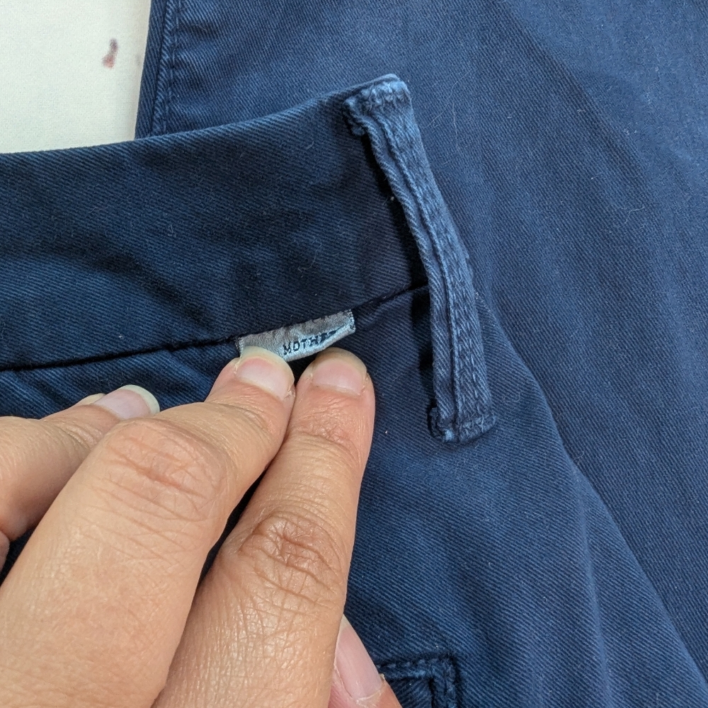 Mother The Shaker Prep Frey Pants With Silver Stripe - Picture 2 of 8